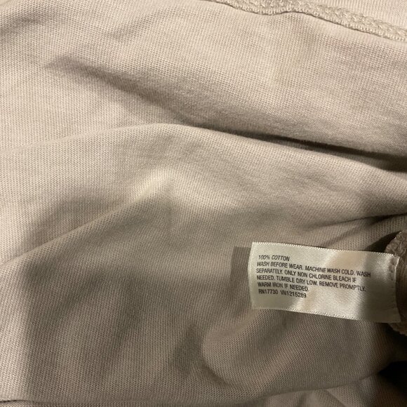 Men's Long Sleeve Pocket T-Shirt - Goodfellow & Co™ Taupe L - Picture 2 of 3